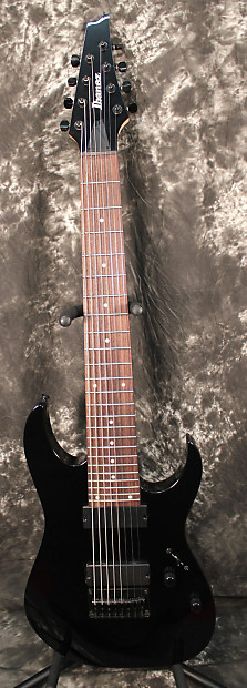 2014 Ibanez RG8 8-String Electric Guitar Black w/OHSC | Reverb