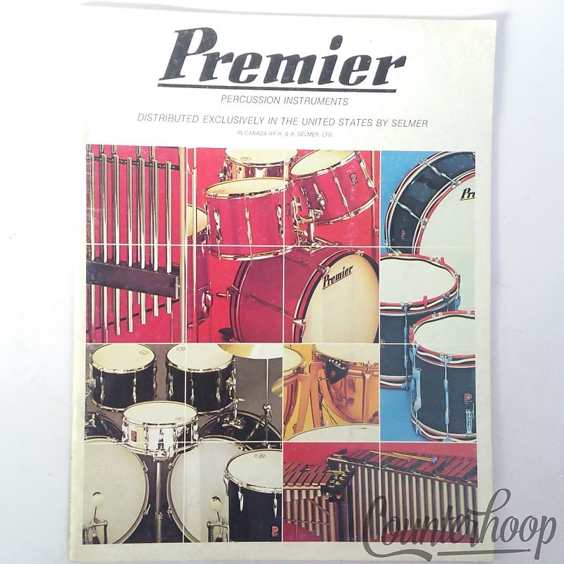 Premier/Selmer 77 Drum Catalog 2000 Snare Resonator Zyn Reverb