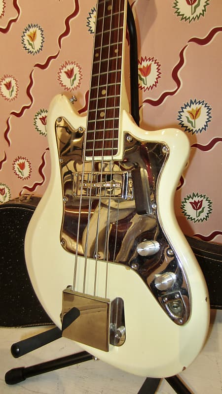 Sekova US-25 TITAN Solidbody Bass 1960s - White image 1