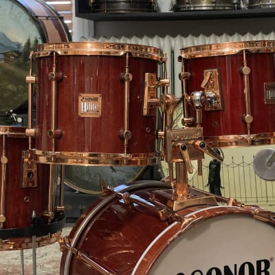 Sonor Hilite Exclusive Red Maple Bop Kit 10/12/14/18 image 3