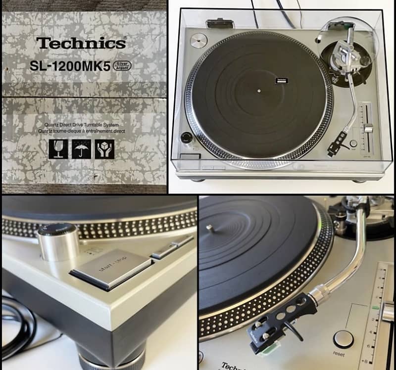 Technics SL-1200MK5 Turntable (Silver) — Audiophile Grade (One