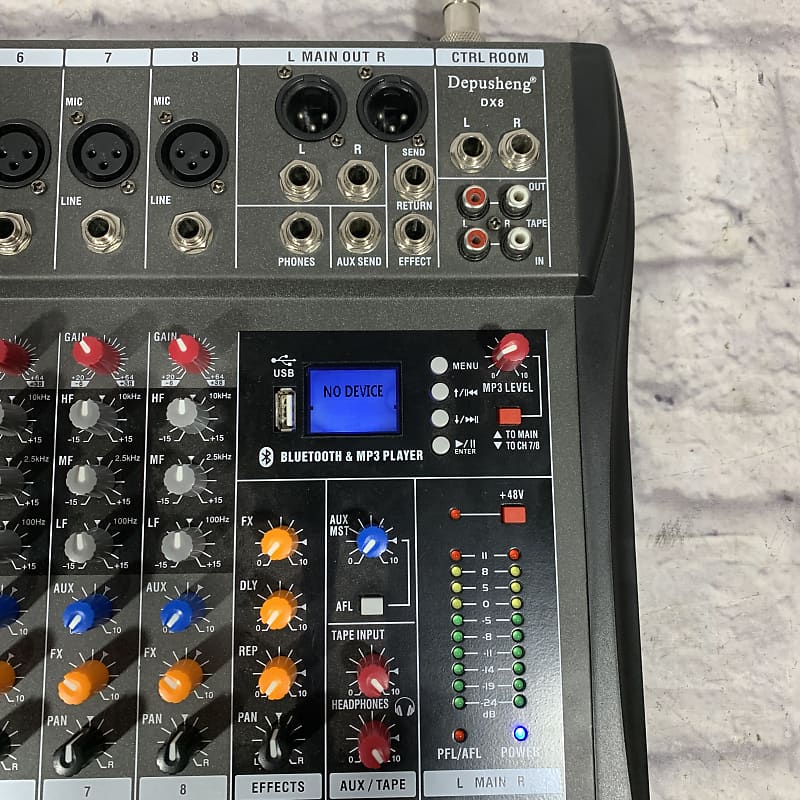 Harbinger+LV8+8-Channel+Analog+Mixer+with+Bluetooth for sale online
