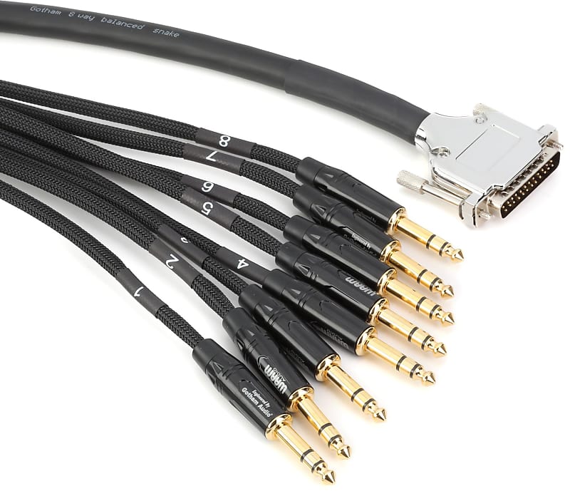 Warm Audio Premium 8-channel DB25 to TRSM Audio Breakout | Reverb