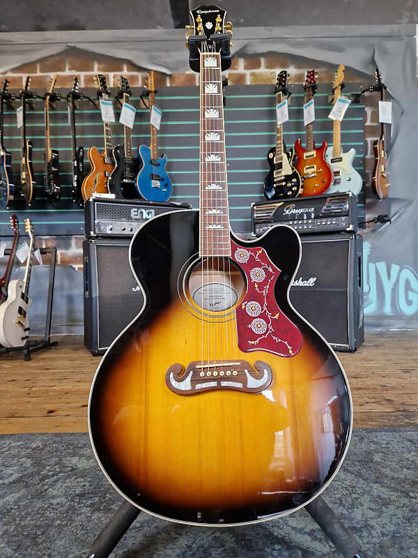 Epiphone EJ200-SCE/VS Vintage Sunburst 2020 Electro | Reverb