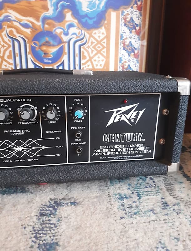 Peavey Century 200H Guitar Bass Amp Head 1970s/1980s Black Reverb