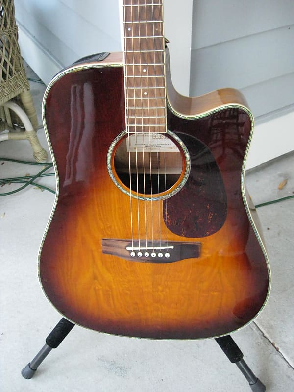 Takamine EG333C Acoustic/Electric Cutaway Dreadnought Guitar Reverb