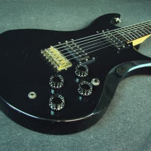 Vantage Avenger X-77 Black Electric Guitar Made In Japan X77 w/OHSC image 2