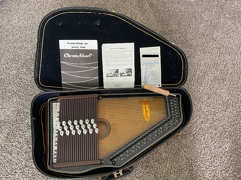 Vintage ChromaHarp 21Chord Autoharp w/Hard Case Reverb