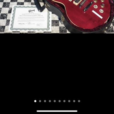 Gibson Custom Shop Pete Townshend Signature #1 '76 Les Paul Deluxe 2005 - Wine Red image 2