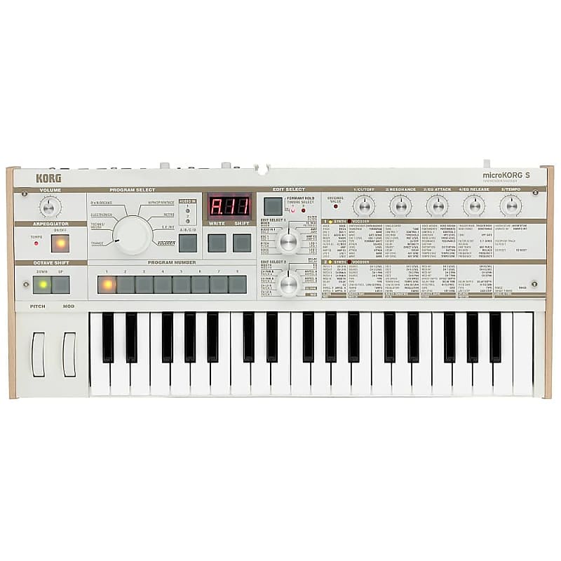 Korg microKORG-S 37-Key Analog Modeling Synthesizer Synth/Vocoder with  Built-in Speakers