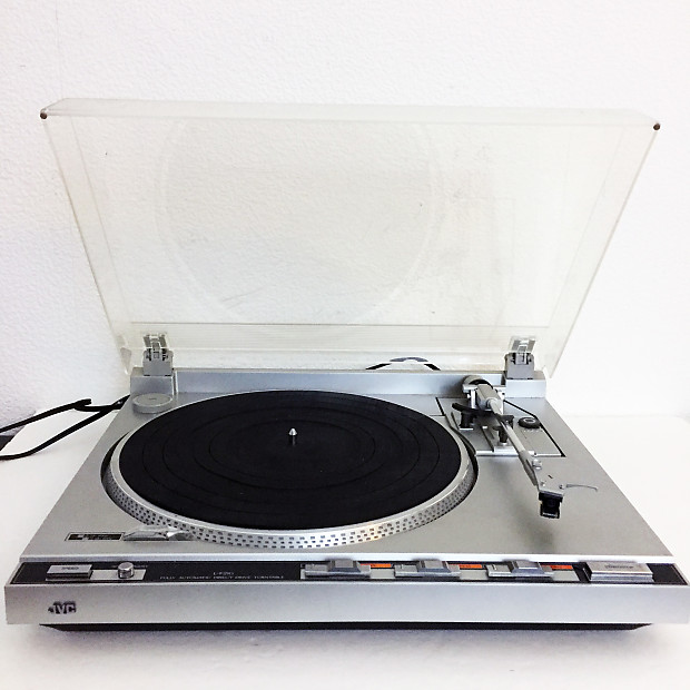 Vintage JVC L-F210 Direct Drive Turntable with Original Audio Technica DR100 Cartridge Audiophile in image 1