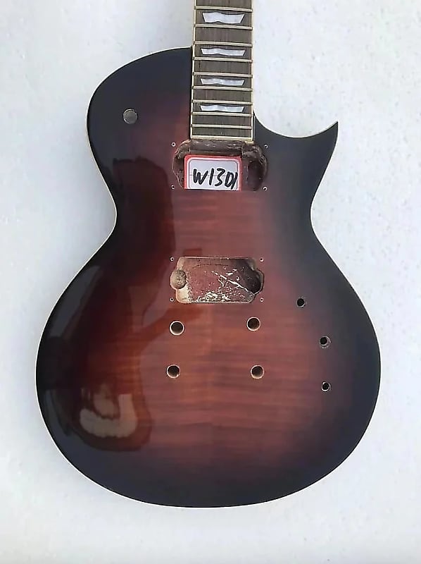 Les Paul Style Guitar Body With Neck Rosewood Fingerboard Reverb 8337