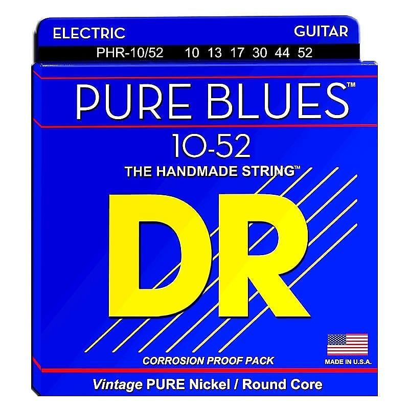 DR  PHR-10/52 Electric Guitar Strings 10-52 Pure Blues big n heavy image 1