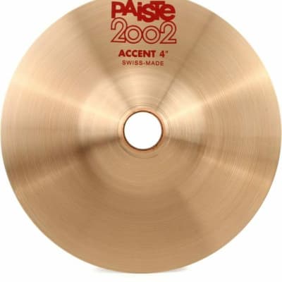 Paiste 2002 4" Accent Cymbal/New With Warranty/Model # CY0001069304