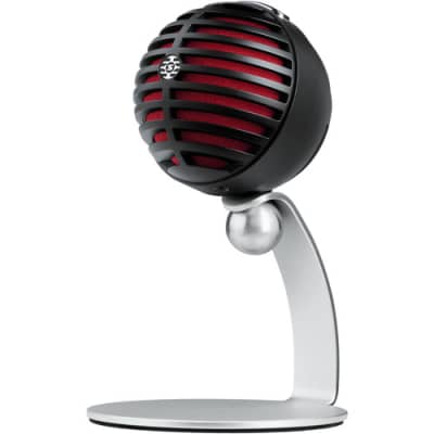 Shure MV5-B Digital Condenser Microphone Black w/Red Foam image 1