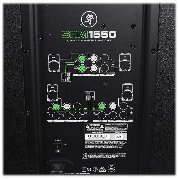 Mackie top srm1550 subwoofer