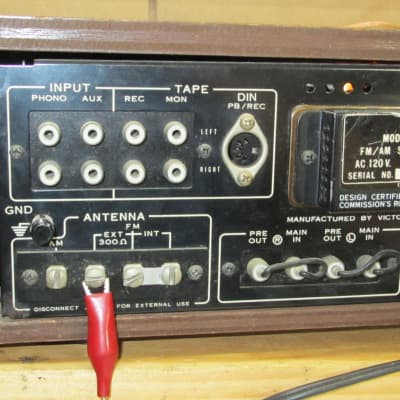 JVC VR-5511 Japan Made Stereo Receiver w Mag Phono in & Wood Case - Ready For Power Amp - Preamp out image 13