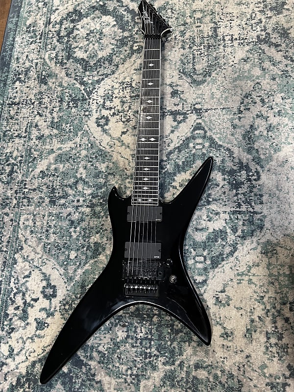 B.C. Rich Stealth 7string Black Reverb