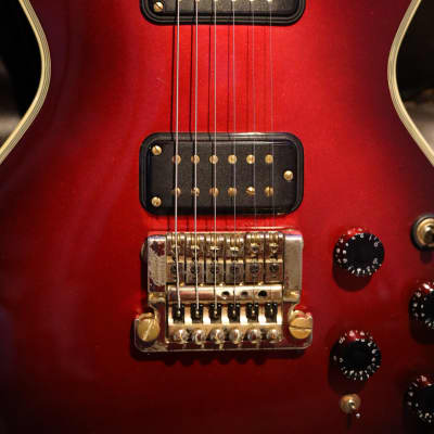 1984 - Fender Flame Ultra with Kahler Tremolo (Candy Red Burst) image 4