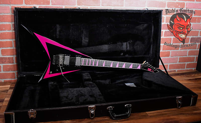 ESP Japan Custom Shop Alexi Laiho Pink Sawtooth 2008 Black