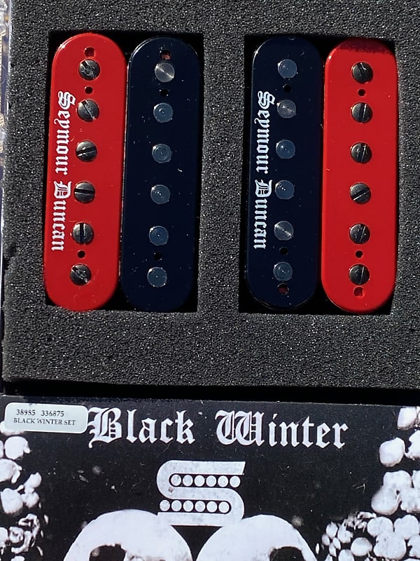 Seymour Duncan Black Winter Neck & Bridge Black & Red Zebra