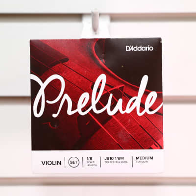 D'Addario J810 1/8M-B10 Prelude 1/8 Violin Strings - Medium