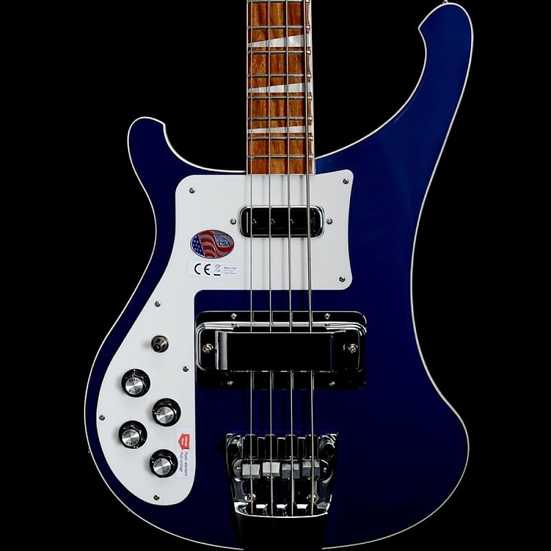 Rickenbacker 4003L Left-Handed Electric Bass Guitar, Midnight Blue