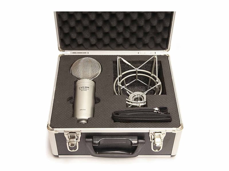 Cascade Fathead II Active/Passive. Phantom-powered Active Ribbon Microphone (Silver) image 1
