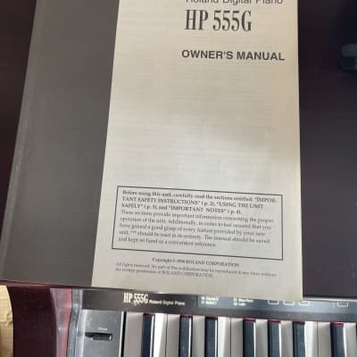 Roland HP555g Digital Piano 1998 - Rosewood