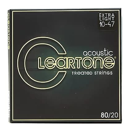 Cleartone .010-.047 ULTRA LIGHT 80/20 Bronze Acoustic Guitar Strings 7610 3 PACKS image 1