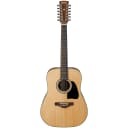 Ibanez Artwood AW8012 12-String Dreadnought Acoustic Guitar, Natural