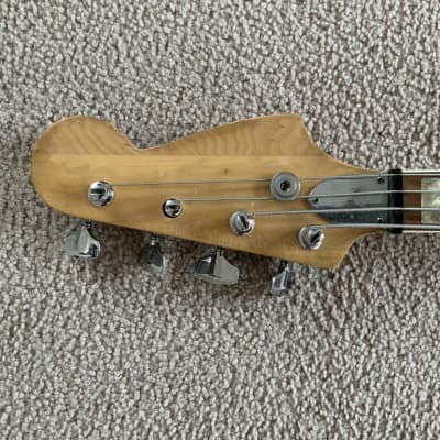 OPEN TO OFFERS MIJ Japan Vintage F-Style Fender Jazz Bass Copy (J Bass) 1970s “Roadworn Relic” Sunburst (Royal Blood Style) image 3