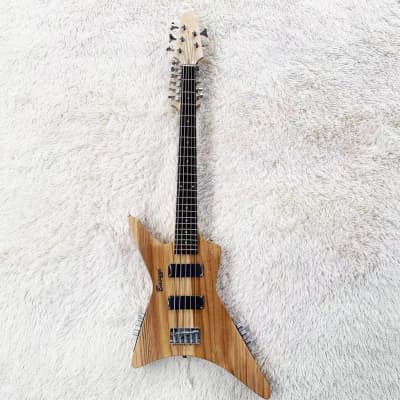 5 String Fretless Bass / 12 String   Double Sided,  Busuyi Double Neck Guitar 2021 (Plain)All levels image 2
