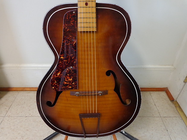 Lefty Kay Archtop Guitar All Maple Left Handed Acoustic 1950 s