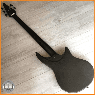 Vantage 750B 5 String Bass Satin Black – Left Handed – New Strings, Leather Strap – Samick 1992 image 14