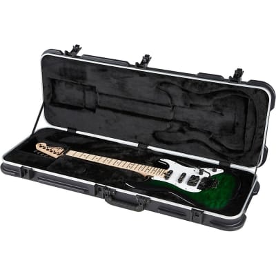 Jackson USA Signature Adrian Smith San Dimas DKQM Electric Guitar Transparent Green Burst image 6