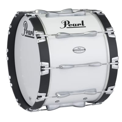 Pearl 20X14 Championship Maple Marching Bass Drum #33 Pure White