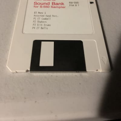 Roland  Sound Bank for S-550 Sampler Disk #7 1988