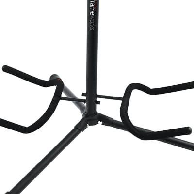Gator Frameworks Adjustable Double Guitar Stand; Holds Two Electric or Acoustic Guitars GFW-GTR-2000 image 3