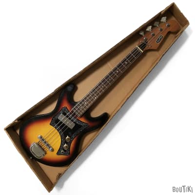 Norma EG-460-1B Bass Guitar 1970s Sunburst in Original Box image 3
