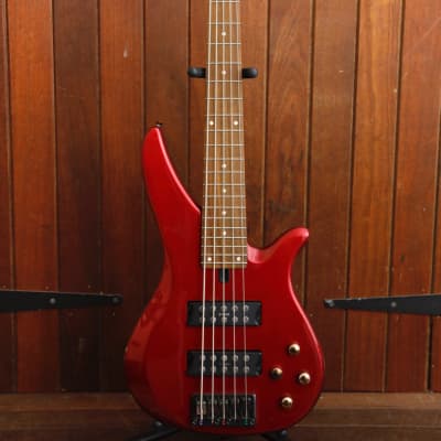 Yamaha Rbx375 Electric Bass Guitar Black and Silver