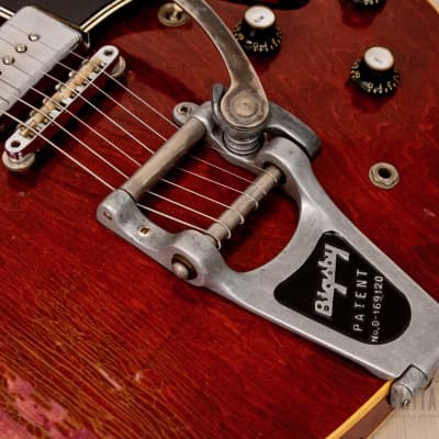 1966 Gibson ES-330 TDC Vintage Hollowbody Guitar Cherry w/ Lollar P-90s, Bigsby & Case image 10