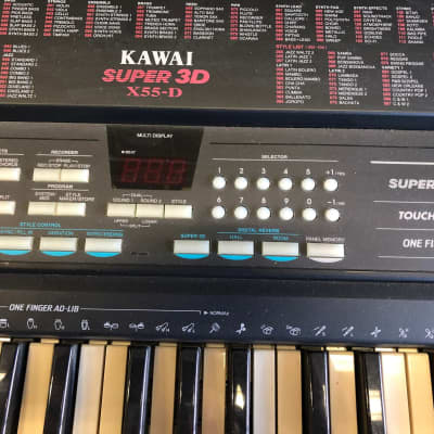 Nice Vintage Kawai X55D Super 3D Keyboard w/ AC adapter! Nice! image 8