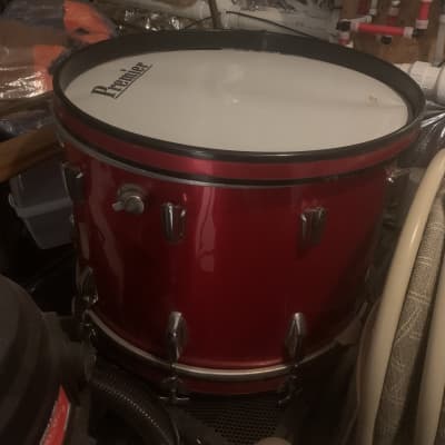 Premier 6500 This vintage drum set is like brand new hardly ever used I bought it in 7475 and stop playing shortly afterwards and kept in cases ever since as you can see the black cases in the photo they’ve been in those cases for years Red image 4