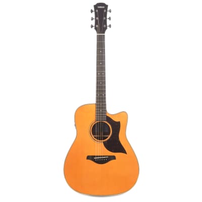 Yamaha A Series A5R A.R.E Dreadnought Cutaway Acoustic/Electric Vintage Natural image 4