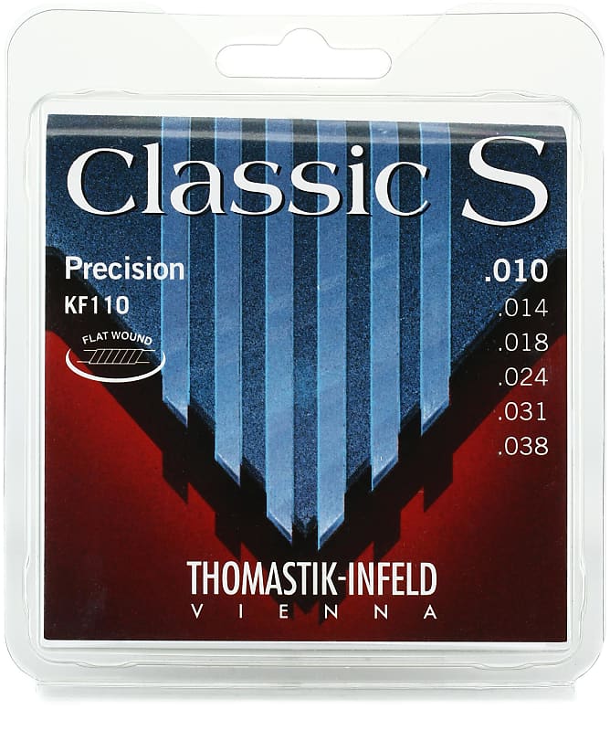 Thomastik-Infeld Classic S Rope Core Flat wound Acoustic Strings - Silver/Nickel .010-.038 image 1