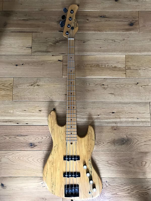 Crews Maniac Sound Uncle Jazz bass 2005 Natural / Spalted maple image 1