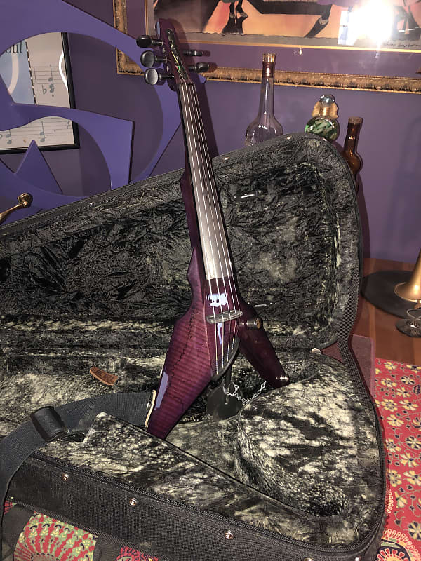 Wood Viper Electric Violin 5string Purple 2000 Reverb