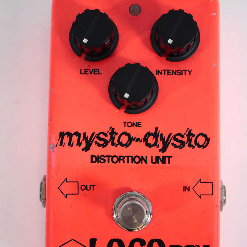 LOCOBOX mysto-dysto ディストーション ジャパンビンテージ Loco Box Mysto Dysto Distortion pedal Late 70s Atomic Orange