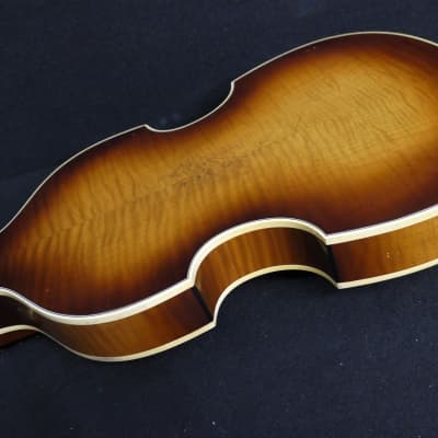 Hofner German Aged Relic Left Handed CAVERN H500/1-61-RLC-0 '61 Violin Bass Vintage Look CUSTOM Revolution Paul M Conversion 2021 image 12